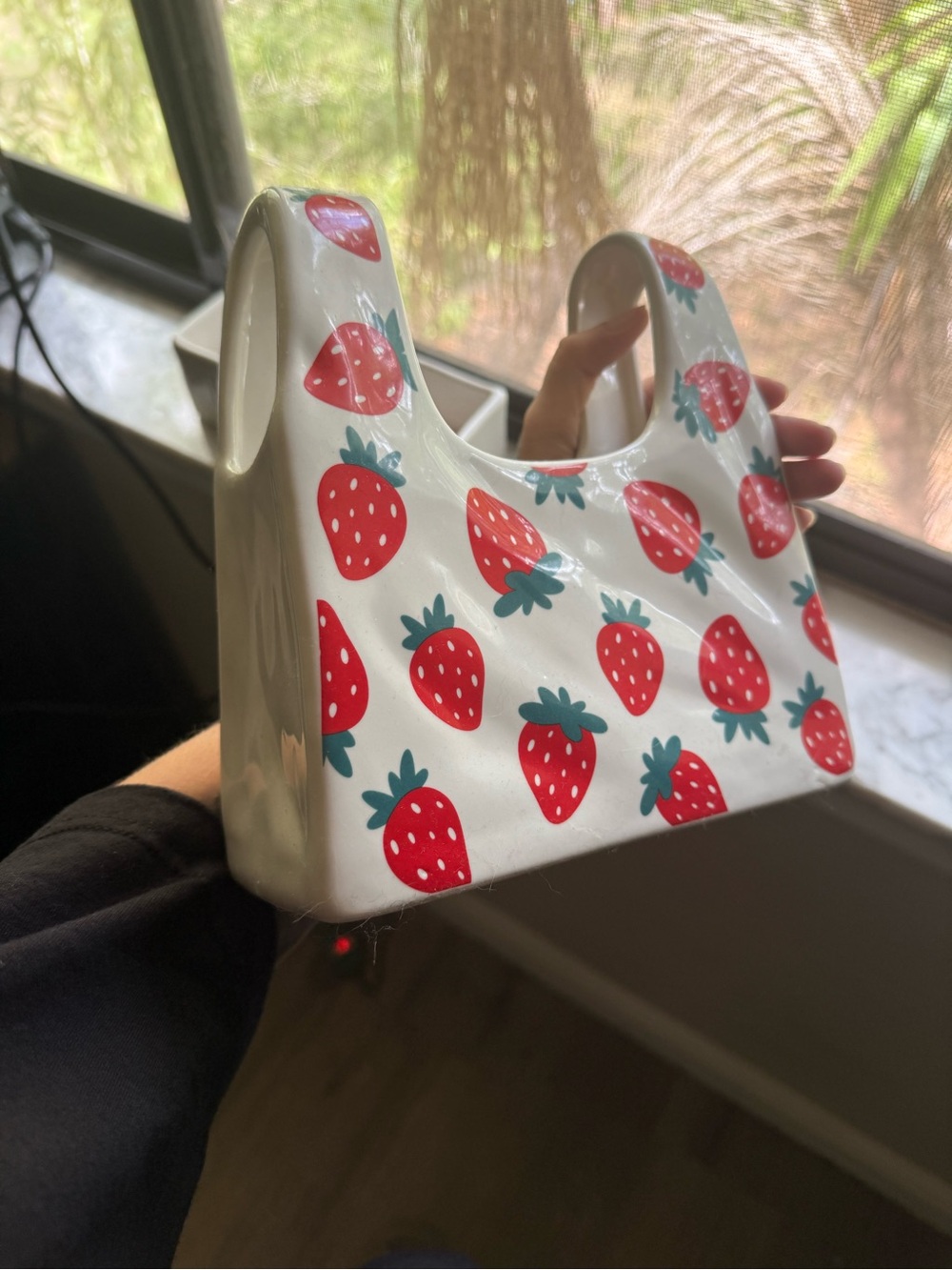 Strawberry Print ceramic